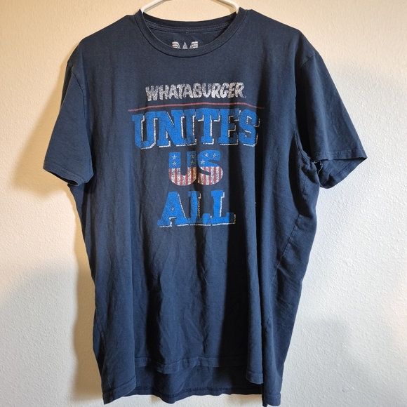 Vintage Whataburger Unites Us All Navy T-Shirt - Picture 1 of 3
